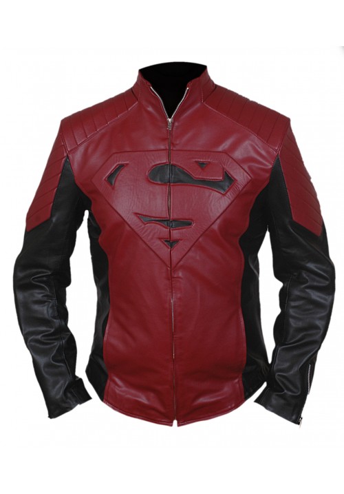 Men's Superman Maroon & Black Jacket